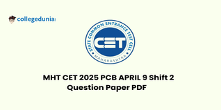MHT CET 2025 9 April Shift 2 Question Paper (Available): Download Question Paper (PCB) with Answers PDF